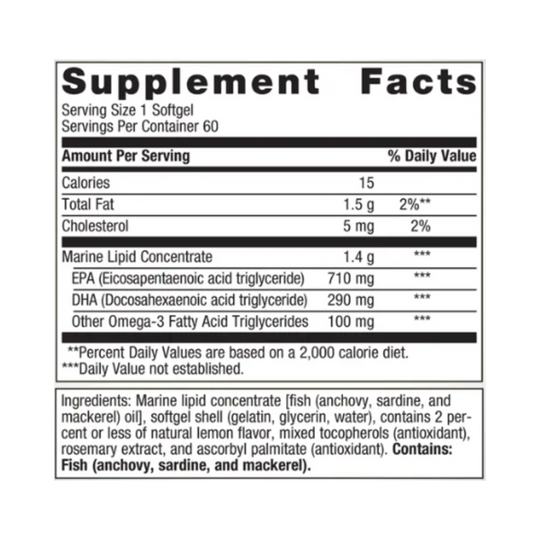 OmegaGenics EPA-DHA 1000 Fish Oil