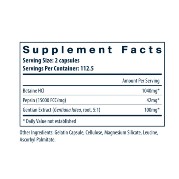 Betaine HCl Pepsin