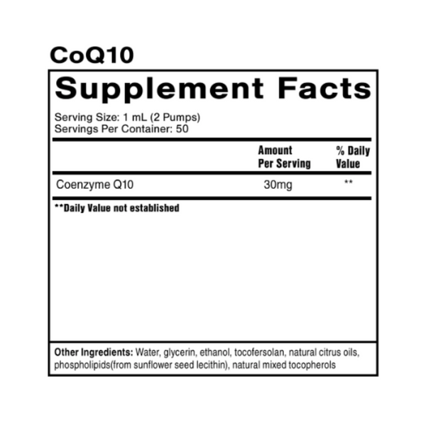 Nanoemulsified CoQ10