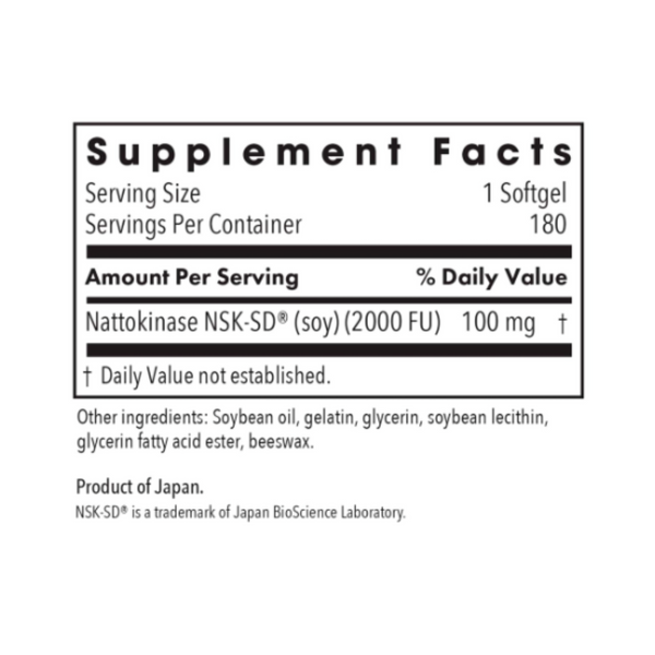 Nattokinase Circulatory Systemic Enzymes