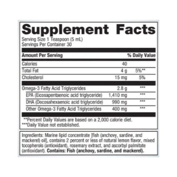 OmegaGenics® EPA-DHA 2400 Fish Oil - Lemon