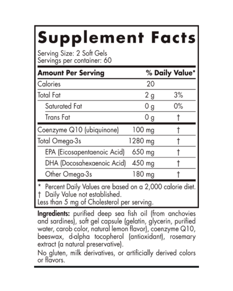ProOmega® CoQ10 – Advanced Heart and Brain Support