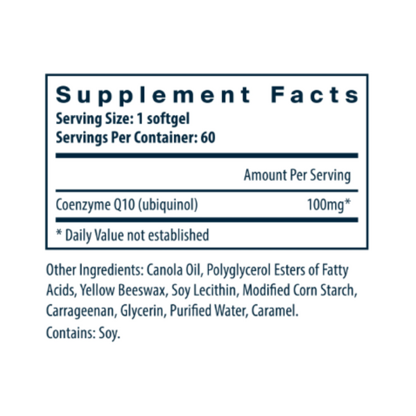 Ubiquinol CoQ10 100mg