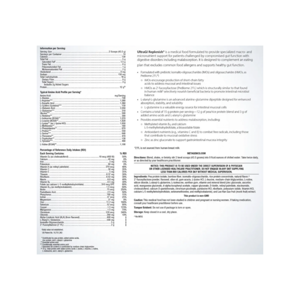 UltraGI Replenish® – Medical Food for Gut Health & Malabsorption Support*