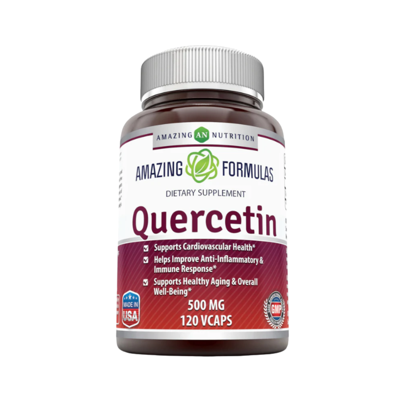 Quercetin 500 mg – Antioxidant & Immune Support Flavonoid Supplement (Veggie Capsules)