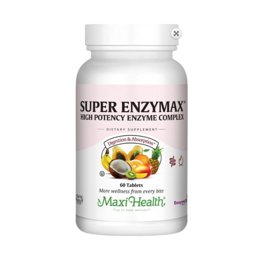 Super Enzymax™ Digestive Enzyme Complex – Bromelain, Papain & Multi-Enzyme Digestive Support