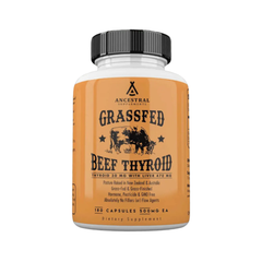 Beef Thyroid Glandular Supplement – Whole Thyroid Support with Natural T1, T2, T3 & T4