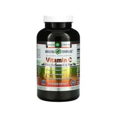Vitamin C with Citrus Bioflavonoids & Rose Hips – Immune Support, Antioxidant & Healthy Aging Supplement