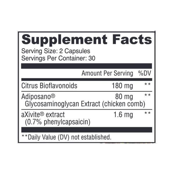 Thermogenic Weight Management – Adiposano® & aXivite® Phenylcapsaicin Metabolism Support