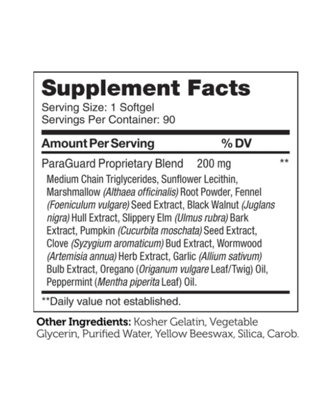ParaGuard Softgels – Herbal Parasite Cleanse