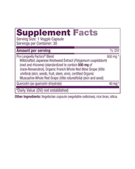 Resveratrol Longevity Supplement – 500mg Triple Blend Antioxidant for Heart & Cellular Support | Vegan Capsules