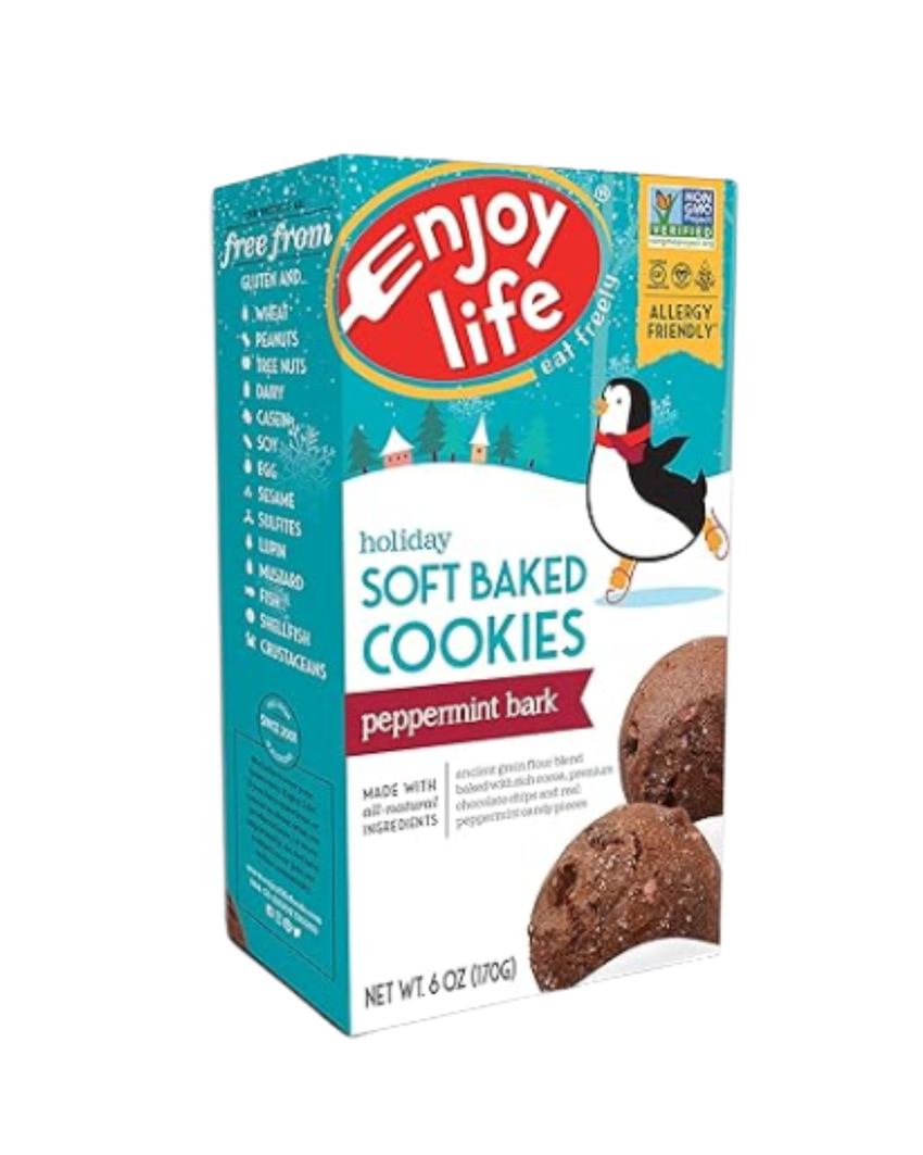 Peppermint Bark Soft Baked Cookies – Gluten-Free, Vegan, Allergen-Friendly Chocolate Cookies | Nut-Free Holiday Treat