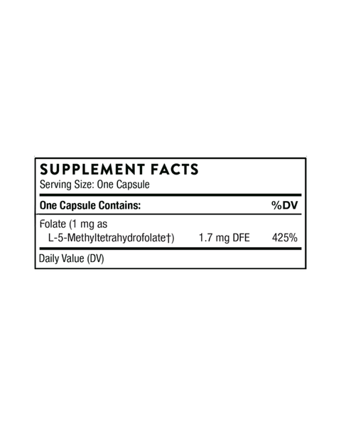 5-MTHF (Active Folate) – Methylation, Mood & Prenatal Support