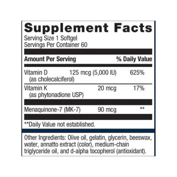 Vitamin D3 5000 + K