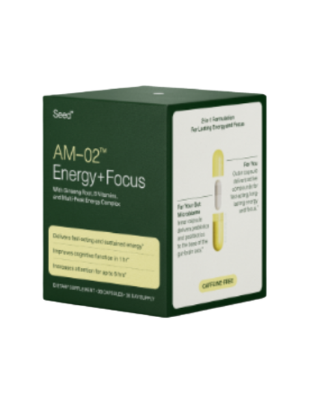 AM-02™ Energy + Focus – Caffeine-Free Nootropic Supplement for Mental Clarity, Focus & All-Day Energy Support