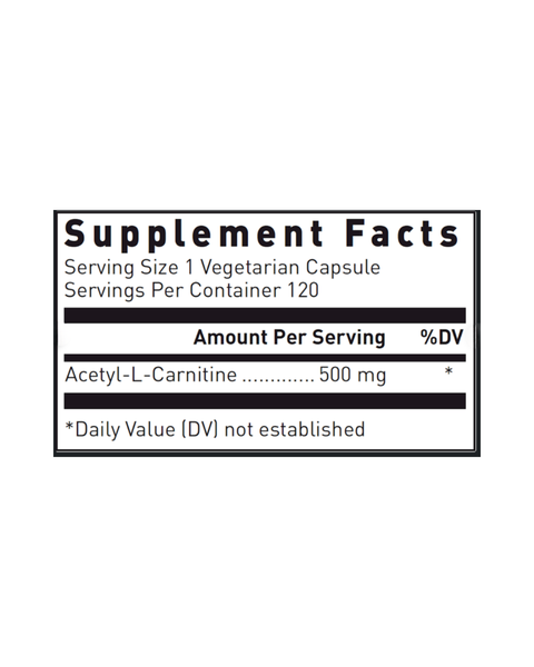 Acetyl L-Carnitine 500mg Energy Support