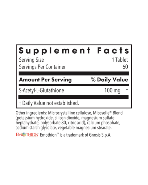 S-Acetyl Glutathione 100mg – Advanced Antioxidant & Cellular Support
