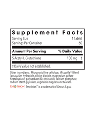S-Acetyl Glutathione 100mg – Advanced Antioxidant & Cellular Support