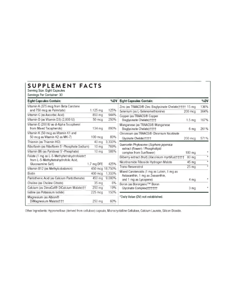 Pažangios maistinės medžiagos – didelio stiprumo multivitaminai su antioksidantų palaikymu