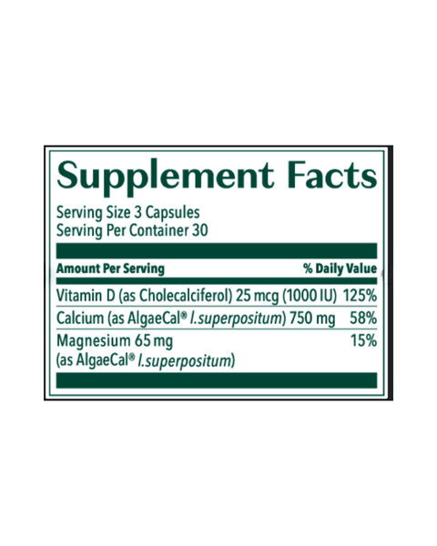 AlgaeCal Plant-Based Calcium Bone Support