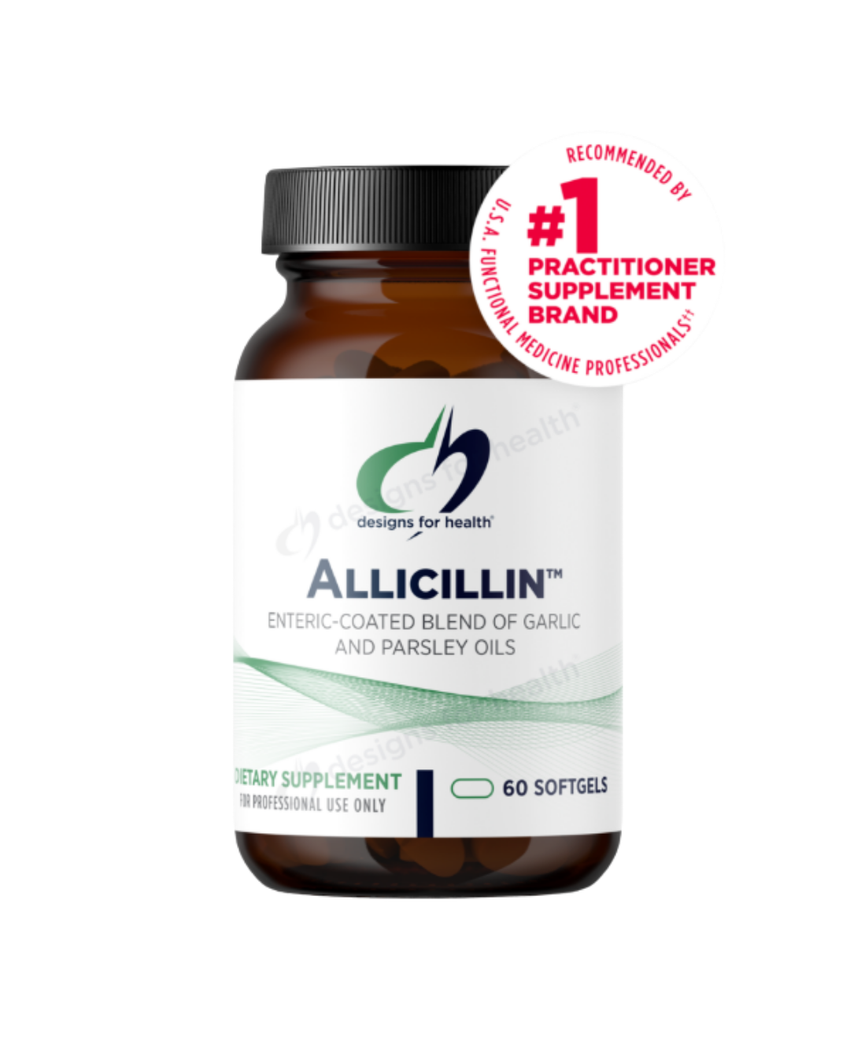 Allicillin™ – Garlicillin® Garlic & Parsley Oil Softgels for Immune & Cardiovascular Support