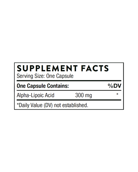 Alpha-Lipoic Acid 300 mg for Cellular Energy, Liver Support, and Antioxidant Protection
