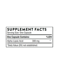 Alpha-Lipoic Acid 300 mg for Cellular Energy, Liver Support, and Antioxidant Protection