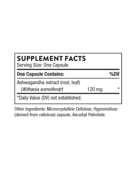Ašvagandos kapsulės streso palaikymui, ramybei, energijai ir kognityvinei pusiausvyrai