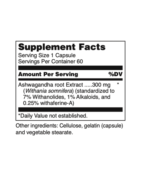 Ashwagandha 300mg Stress & Vitality Support