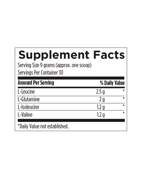 BCAA Powder – Muscle Recovery, Energy & Immune Support with L-Glutamine (Natural Orange Flavor)