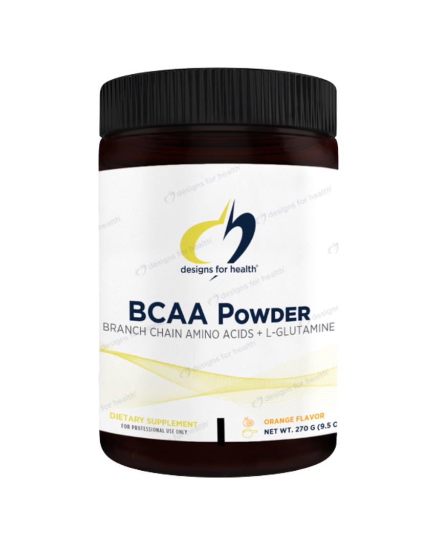 BCAA Powder – Muscle Recovery, Energy & Immune Support with L-Glutamine (Natural Orange Flavor)