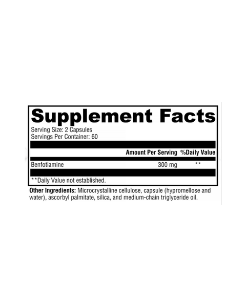 Benfotiamine 300mg for Nerve & Vascular Support