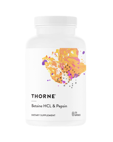 Betaine HCl & Pepsin for Digestive Support, Protein Digestion, and Nutrient Absorption