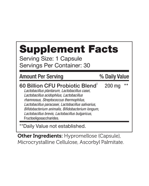 BioDophilus60 Probiotic Complex – 60 Billion CFU for Digestive & Immune Health