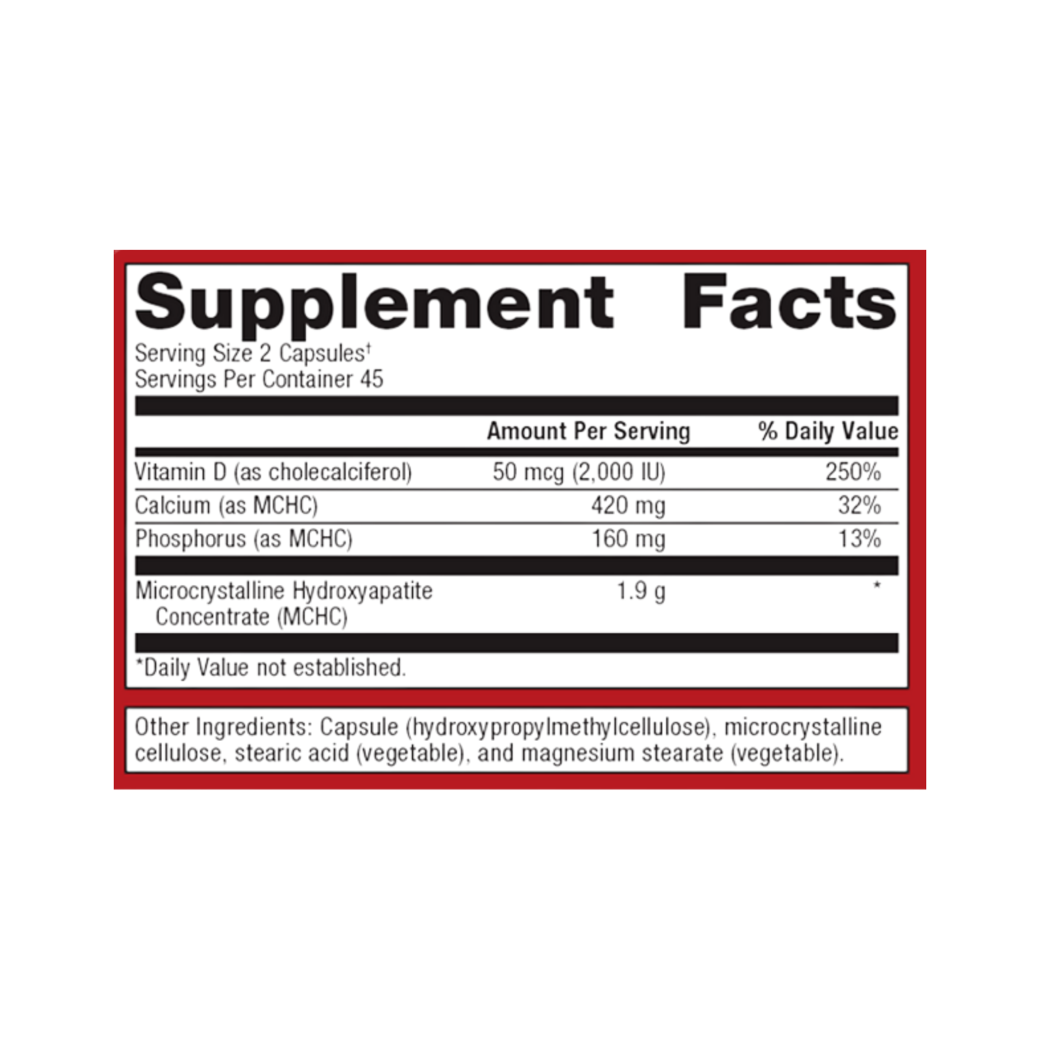 Bone Builder® Plus Bone Joint Support MCHC Vitamin D – My Vitamins Shop
