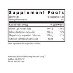 Buffered Vitamin C Powder – Gentle, Gradual-Release Immune & Collagen Support