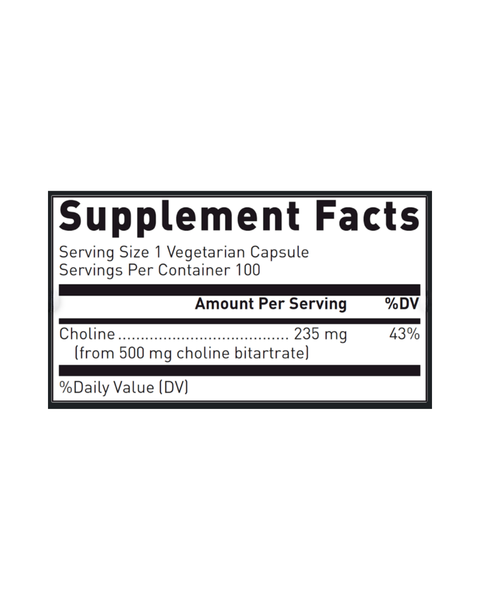 Choline Bitartrate – Brain & Focus Support