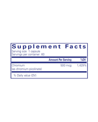 Chromium Picolinate – Glucose, Lipid & Metabolism Support