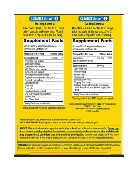 CleanseSMART 30-Day Herbal Cleanse Program