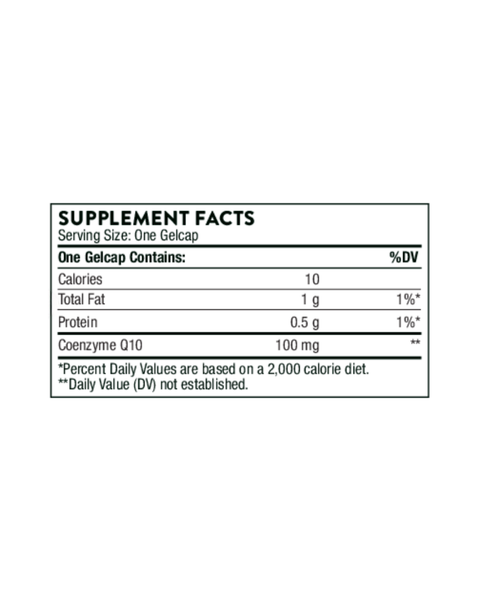 CoQ10 100 mg – Cellular Energy, Heart & Brain Support