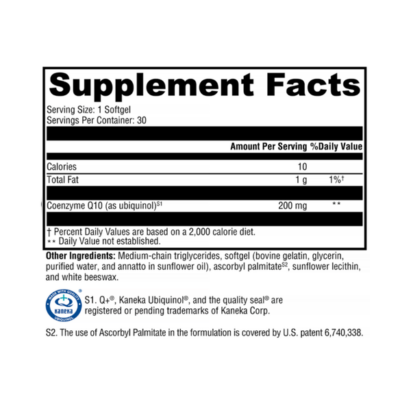 CoQmax™ Ubiquinol 200 mg – Bioactive CoQ10 for Antioxidant & Cellular Energy Support