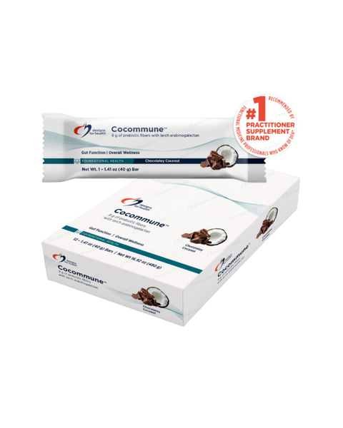 Cocommune™ Chocolatey Coconut Bar – Prebiotic Fiber, Low Sugar, Gut-Friendly Snack
