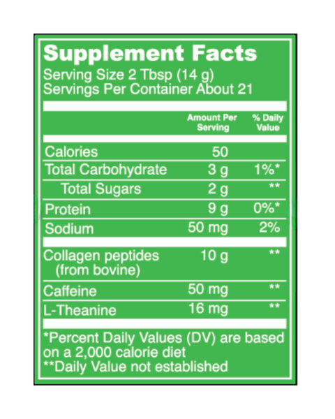 Matcha Collagen Peptides Energy Blend