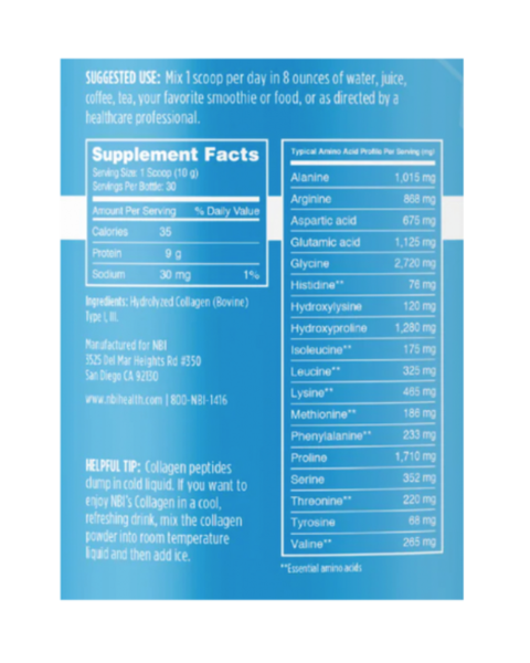 Collagen Types I & III Powder Skin & Joint Support