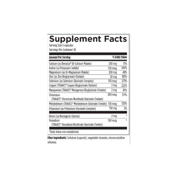 Complete Mineral Complex Designs for Health