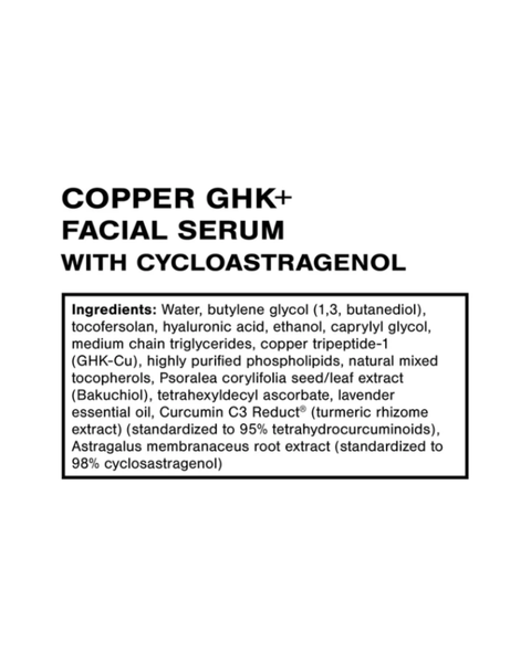 Copper GHK+ Anti-Aging Facial Serum