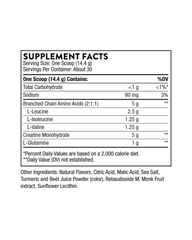 Creatine + BCAAs Powder for Muscle Performance, Recovery, and Endurance