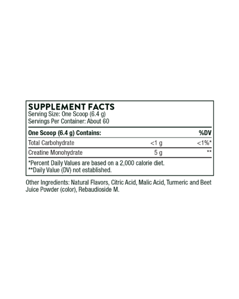 Kreatino monohidrato milteliai (ananasų ir apelsinų skonio) – 5 g mikronizuoto kreatino stiprybei, galiai ir energijai