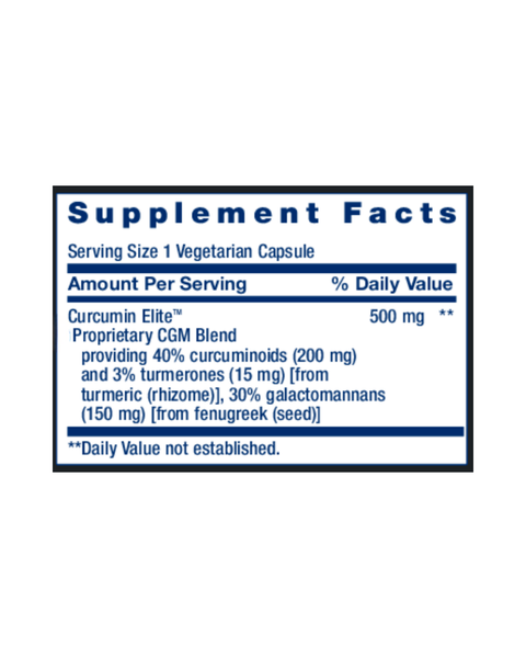 Curcumin Elite Turmeric Extract 500mg High Absorb