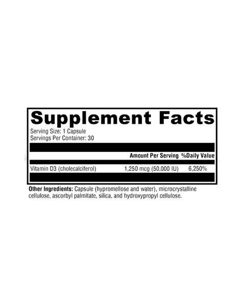 D3 50,000 IU Weekly Vitamin D3 Support